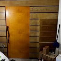 Pannello divisore e porta scorrevole