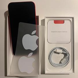 iPhone 14 256 Gb rosso garanzia scatola accessori