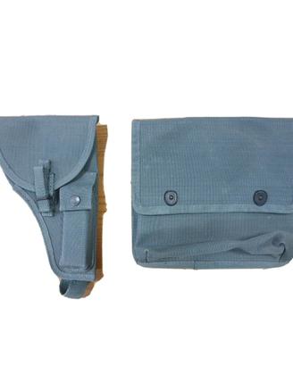 Completo vintage buffetteria grigio polizia telato