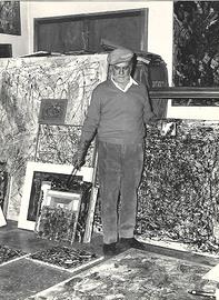 fotografia originale Giuseppe Allosia pittore