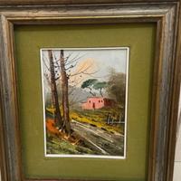 quadri senza vetro a olio firmato Lami