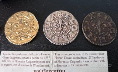 Set 3 Riproduzioni Fiorino Grosso di Firenze - Gue