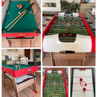 Calcetto-Calcio balilla multifunzione 4 in 1 