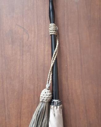 Ombrello vintage donna grigio – manico argento