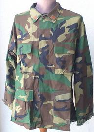 Giacca pantaloni rip-stop BDU woodland U.S. Army