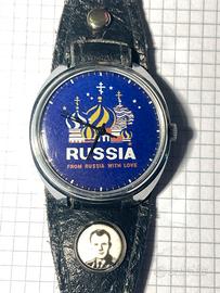 Orologio russo originale 1992 con Yuri Gagarin