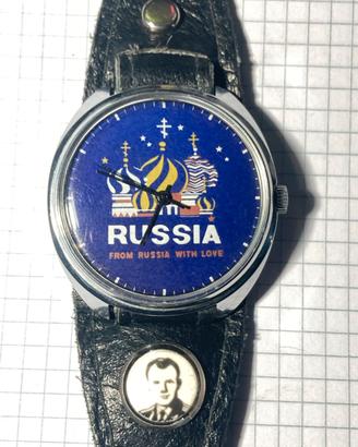 Orologio russo originale 1992 con Yuri Gagarin