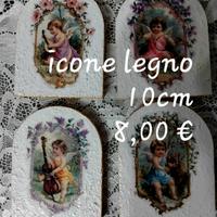 Icone legno decorate