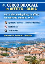 Bilocale a Olbia per referenziata, annuale