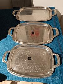 vassoi vintage Alesso acciaio inox