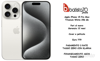 Apple iPhone 15 Pro Max Silver 256 Gb