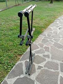 Supporto a X, reggitastiera doppio regolabile