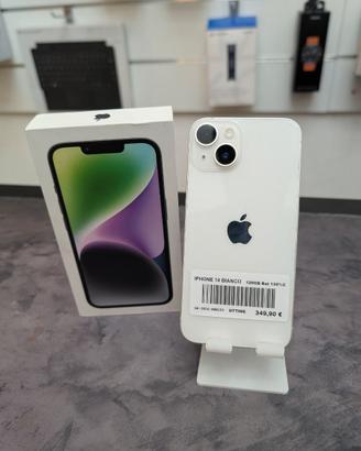 Apple iPhone 14 128GB Bianco Completo Di Scatola