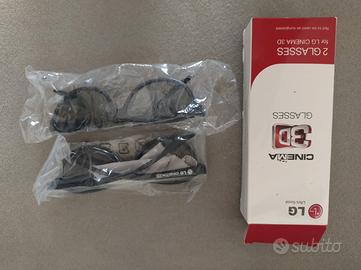 Coppia Occhiali Visione Tridimensionale LG 3D