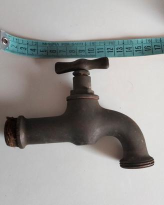 Rubinetto vintage ottone 15 cm giardino fon