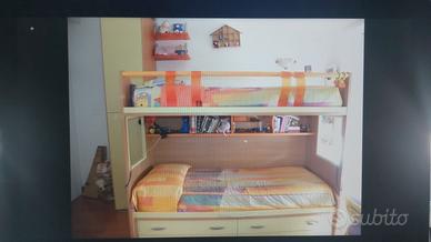letto a castello. scala.armadio Moretti Compact  