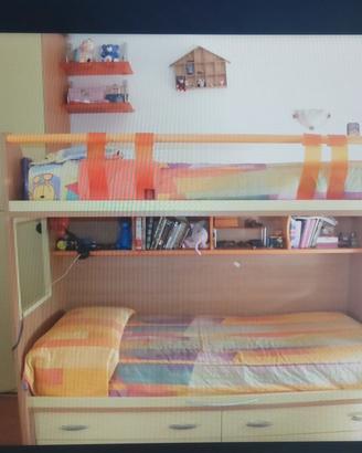 letto a castello. scala.armadio Moretti Compact  