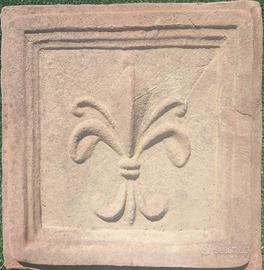 Mattonella terracotta con giglio o altre fantasie