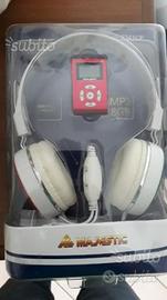 Lettore mp3 majestic con cuffie bandiera italiana