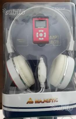 Lettore mp3 majestic con cuffie bandiera italiana