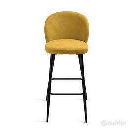 sedie sgabelli da cucina giallo ocra