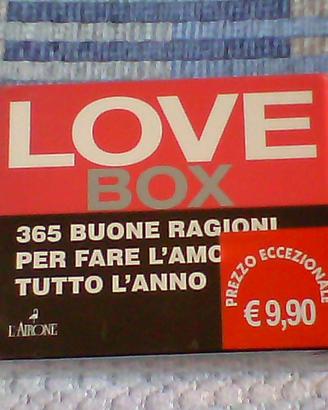 LOVE BOX - Blocco da tavolo (imballato)