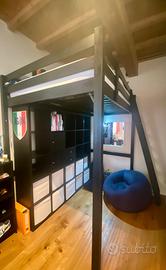 letto + libreria ikea