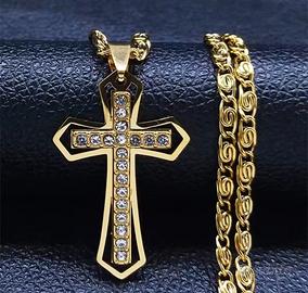 Collana con crocifisso croce cattolica 