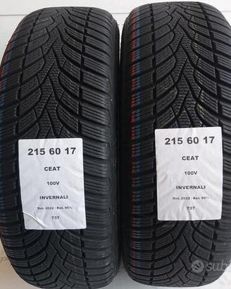 2 gomme 215 60 17 ceat a737