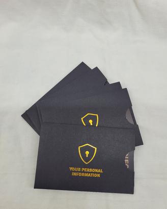 5 RFID Blocker blocco protezione carte pagamento