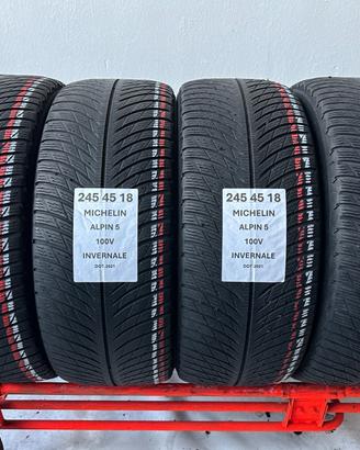 4 gomme 245 45 18 MICHELIN INVERNALE