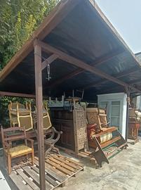 Mobili arredi sedie poltrone antichi stock