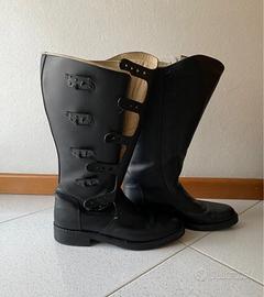Stivali da moto in pelle