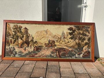 arazzo vintage con cornice