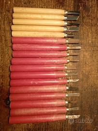 attrezzi tools vintage per intaglio legno