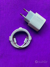 Cavo 60W usb-c/usb-c Apple + Caricatore Apple 20W