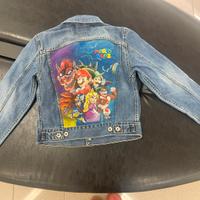 Giacca dipinta super mario