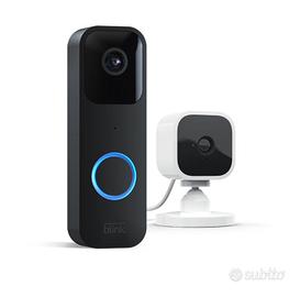 Blink Video Doorbell + 2 Blink Mini (Bianco)