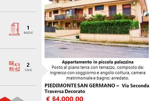 Appartamento piano terra,piccola palazzina