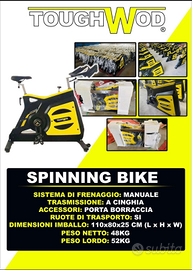 Stock Spinning Bike ToughWod - Nuove Imballate