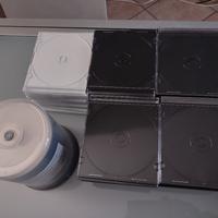 100 DVD vuoti printable e 100pz custodie CD 