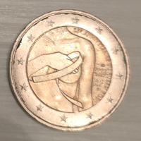 moneta rara 25° ruban rose francia