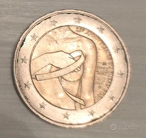 moneta rara 25° ruban rose francia