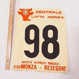 Pettorina storica gara Monza - Resegone XXXII Ediz