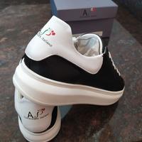 Scarpe Uomo Sneakers Nero/Bianco N.43