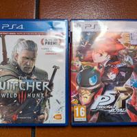 The witcher 3 PS4 + persona 5 royale ps5