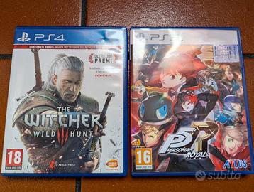 The witcher 3 PS4 + persona 5 royale ps5