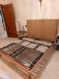 letto matrimoniale con reti  ortopediche a motore