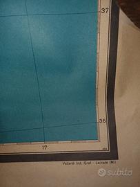 CARTA GEOGRAFICA ANNI 60