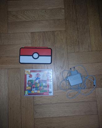 Nintendo 2DS XL+Super Mario+ caricatore originale
